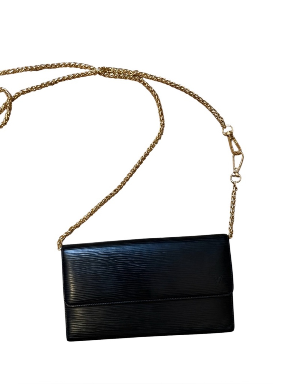 Louis Vuitton Black Epi Leather Continental Wallet